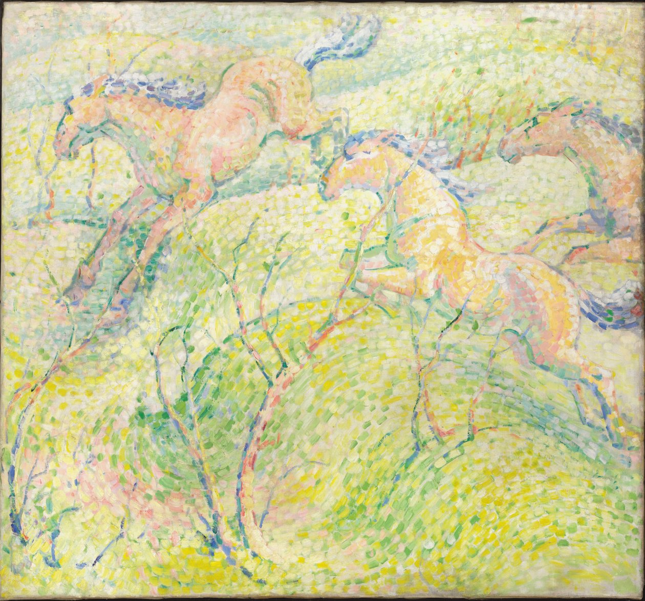 Chevaux sautant - Franz Marc