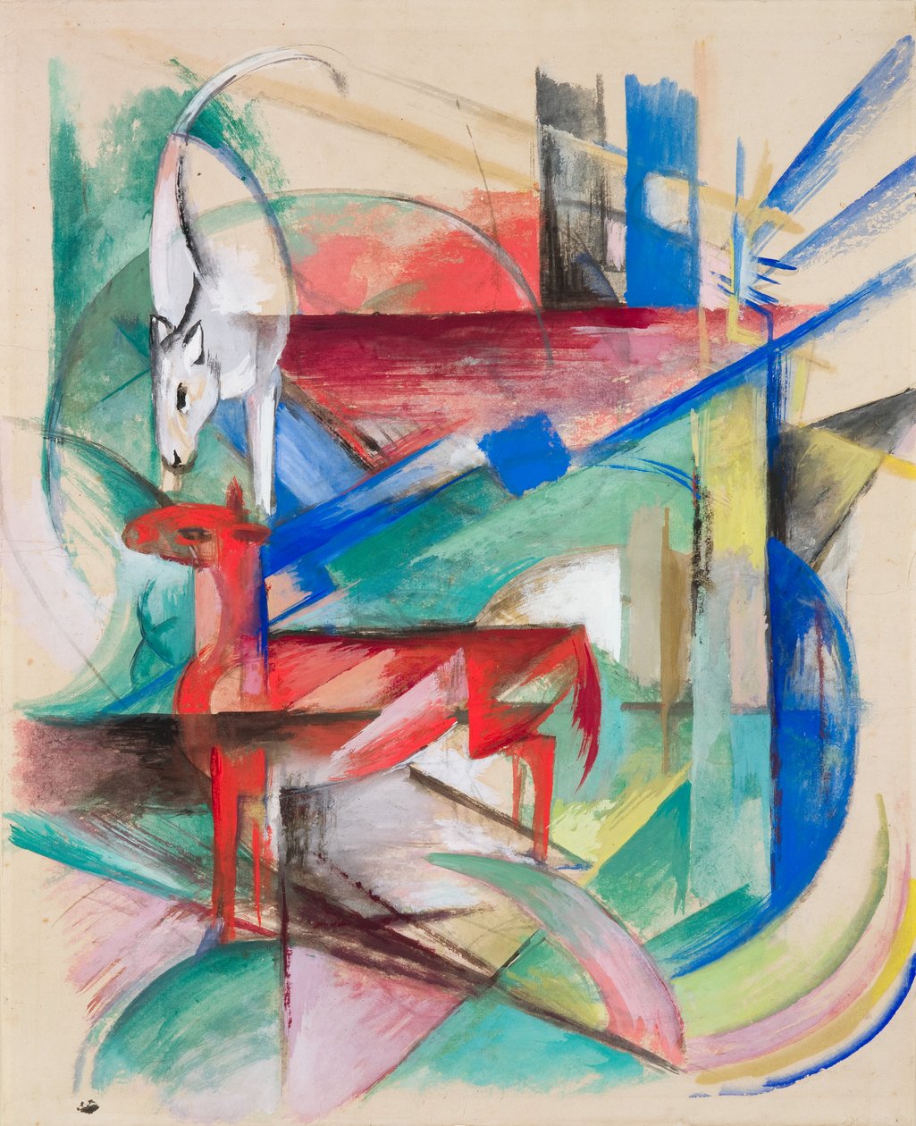 Paysage avec animaux - Franz Marc