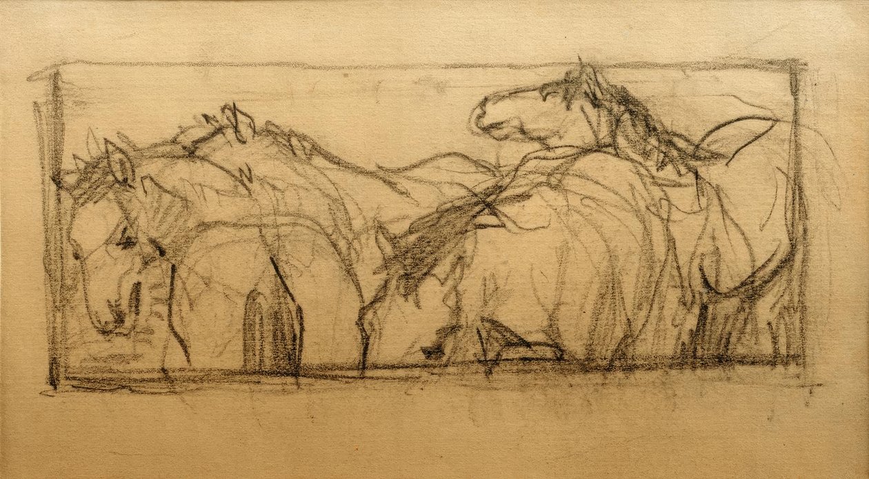 Étude de cheval de Lenggries (Étude de cheval) - Franz Marc