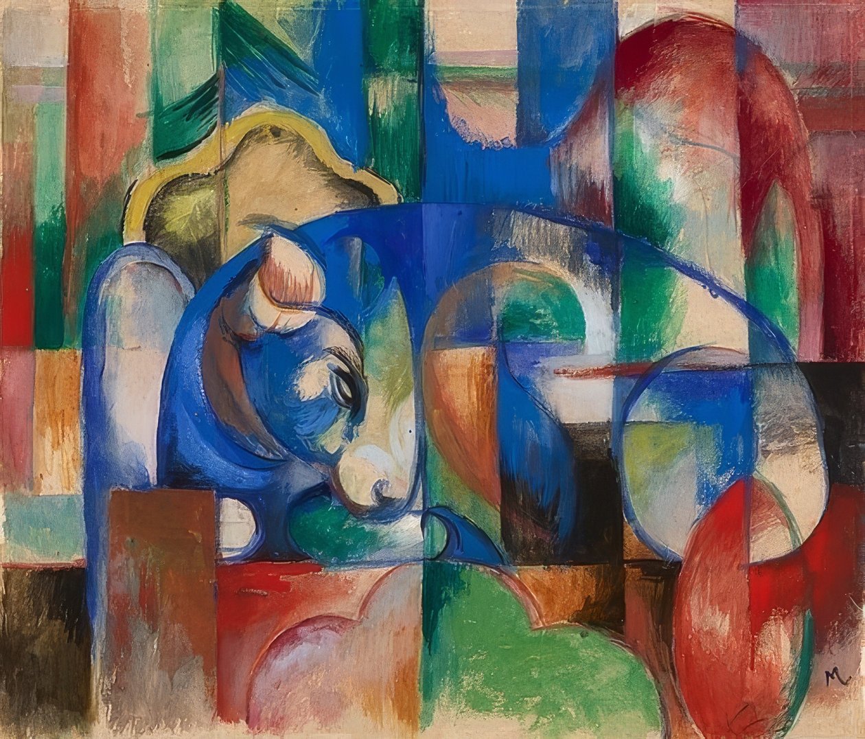 Taureau couché. 1913 - Franz Marc