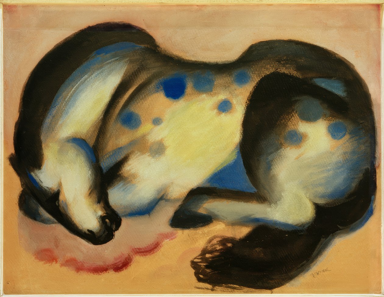 Cheval couché - Franz Marc