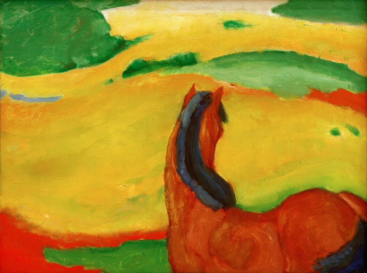 Cheval dans le paysage - Franz Marc