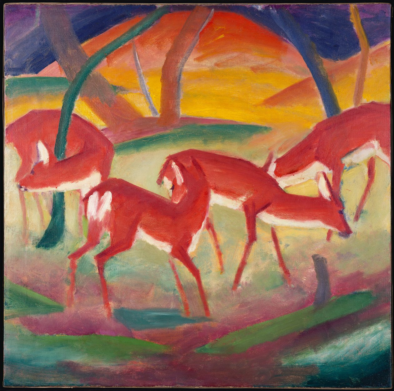 Cerf rouge 1, 1910 - Franz Marc