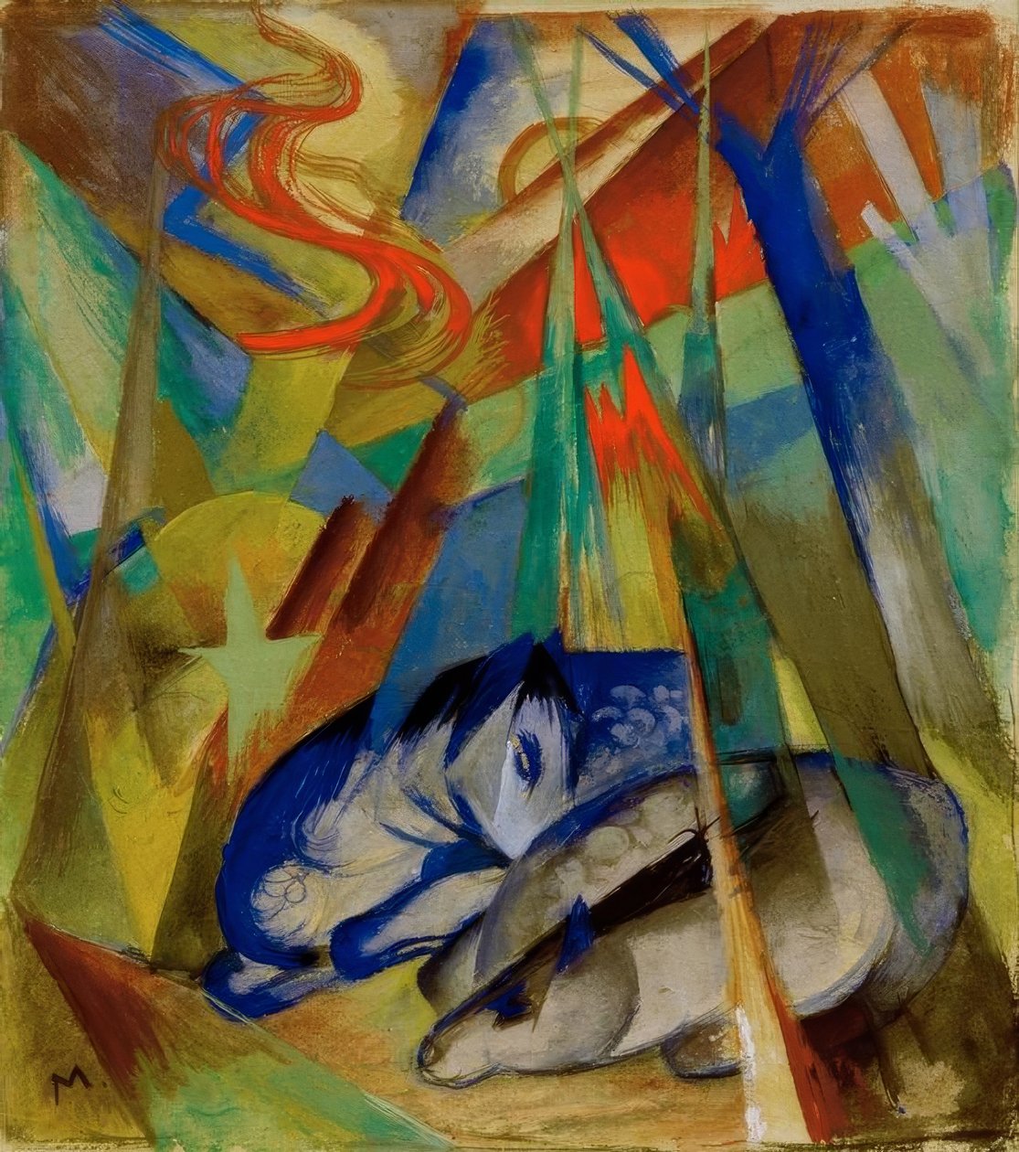 Animaux endormis - Franz Marc