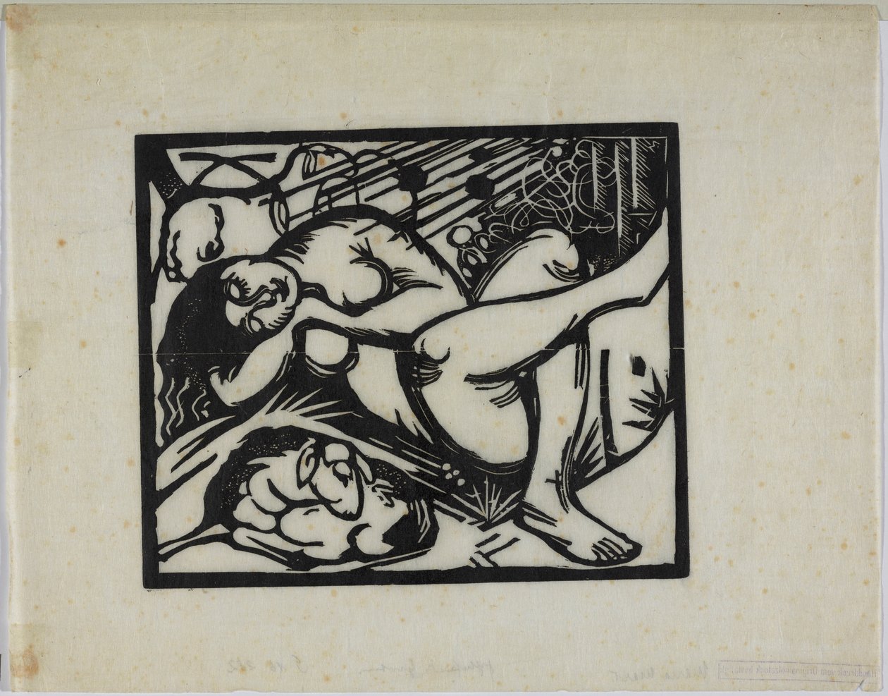 Sleeping Shepherdess (bergère endormie) - Franz Marc