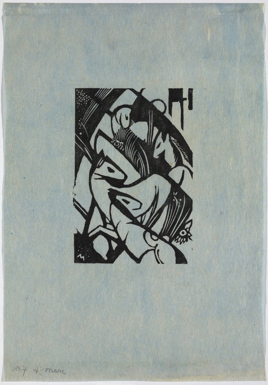 Petits chevaux sautants - Franz Marc