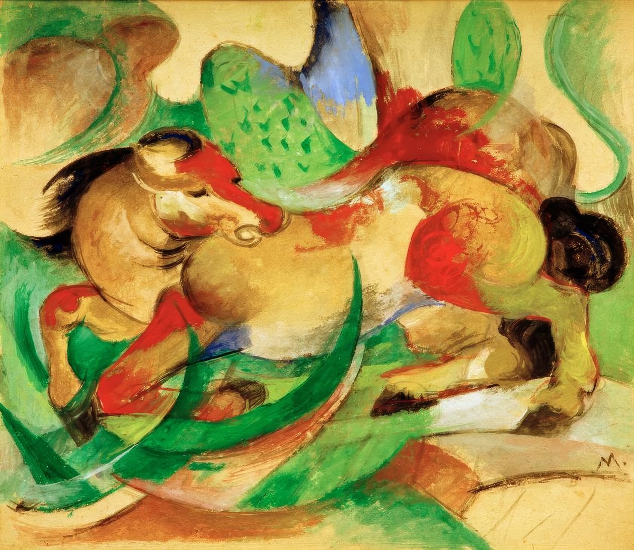 Cheval sautant - Franz Marc