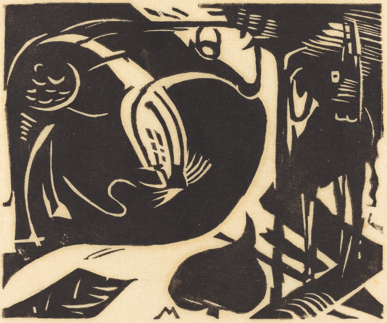 Deux Animaux Mythiques - Franz Marc