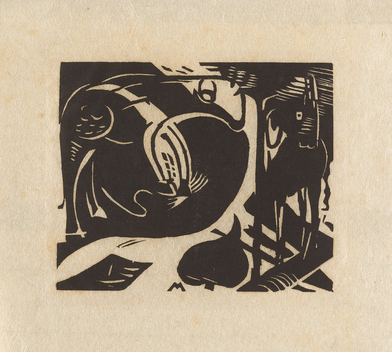 Two Mythical Animals (Deux animaux mythiques) - Franz Marc