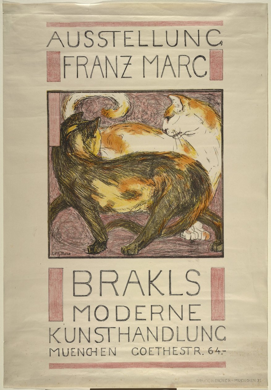 Deux chats - Franz Marc