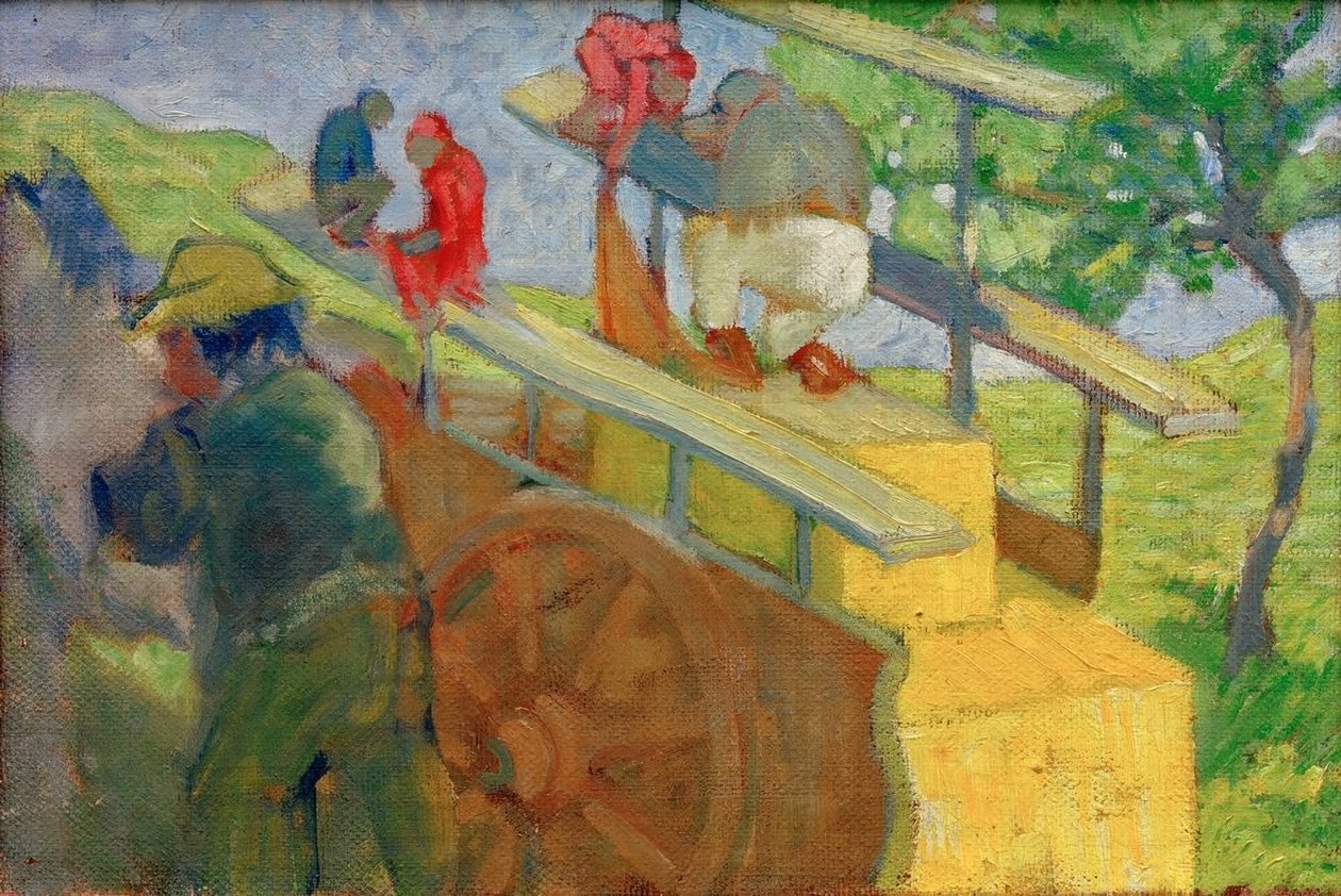 Petit singe sur une charrette - Franz Marc
