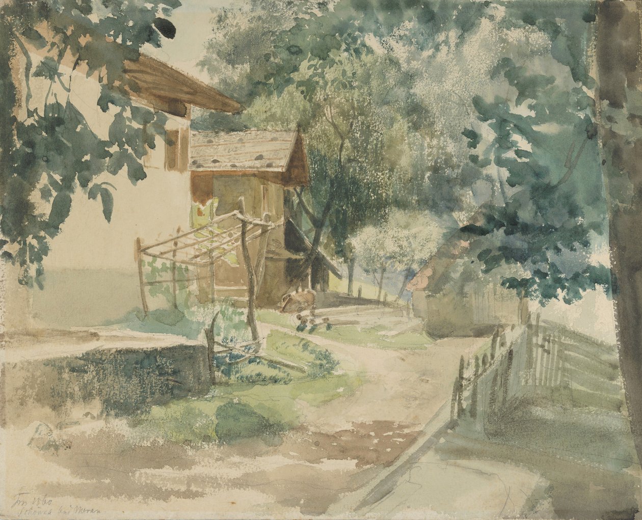 Une ferme près de Merano, 1860 - Franz Meyerheim