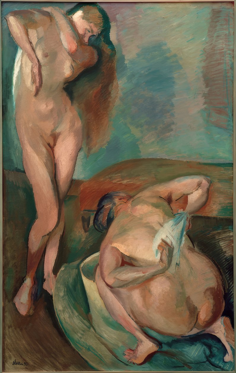 Femmes se baignant - Franz Nolken