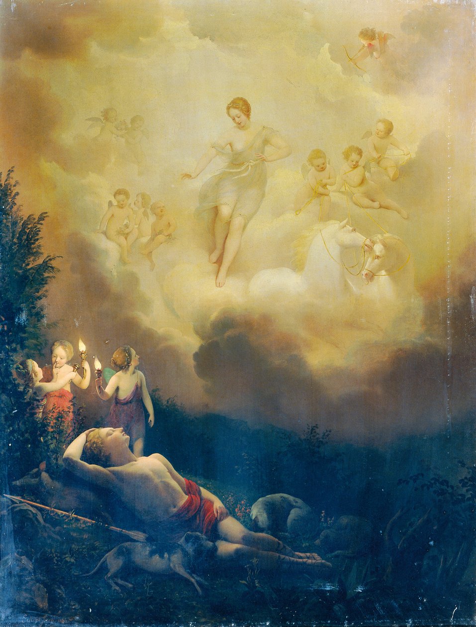 Diane et Endymion - Franz Schrotzberg