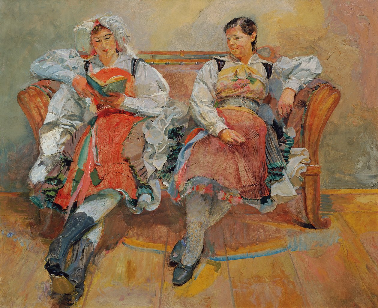 Femmes de la vallée de Gail - Franz Wiegele
