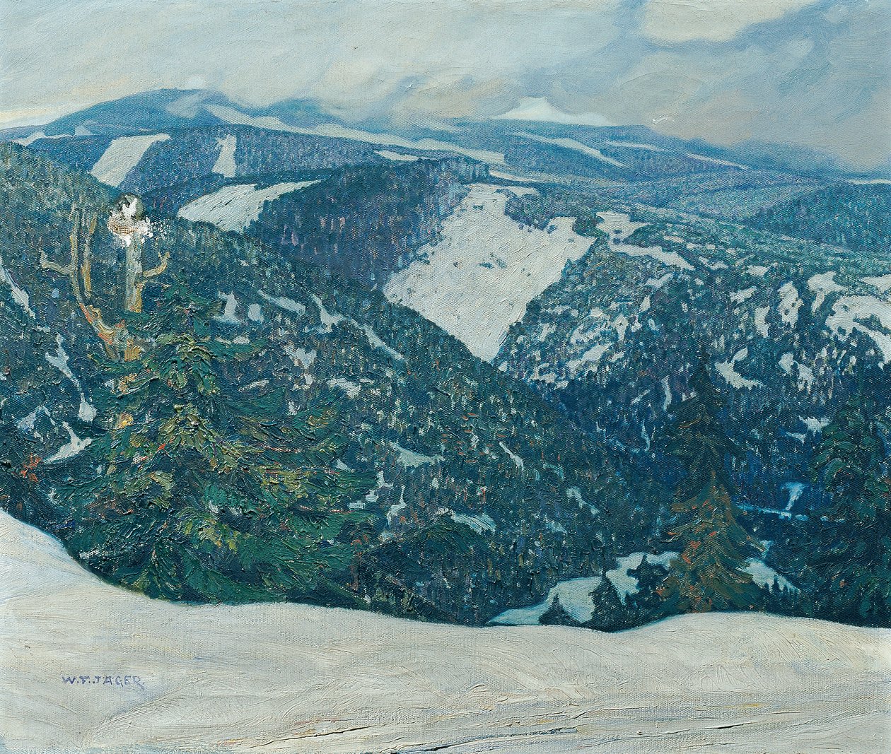 Paysage des monts des Géants - Franz Wilhelm Jäger