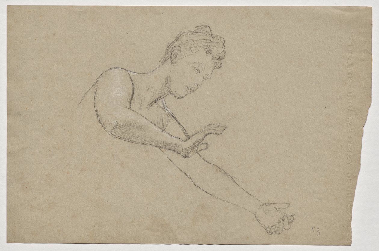 Étude de figures pour le tableau de la faculté "Théologie" - Franz von Matsch