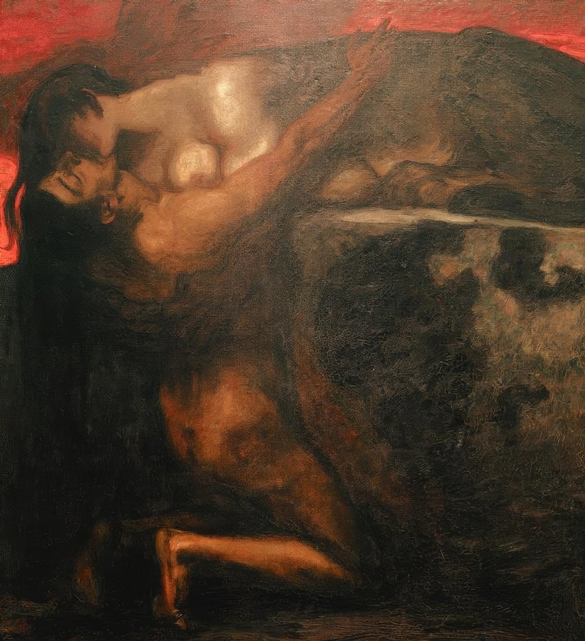 Der Kuß der Sphinx - Franz von Stuck