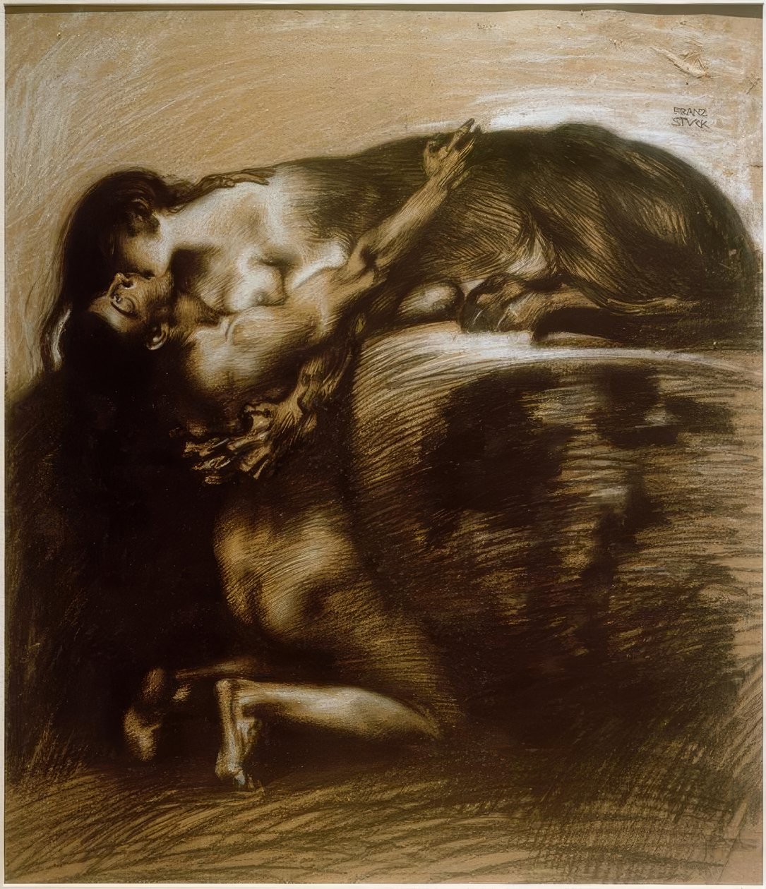 Le baiser du Sphinx - Franz von Stuck
