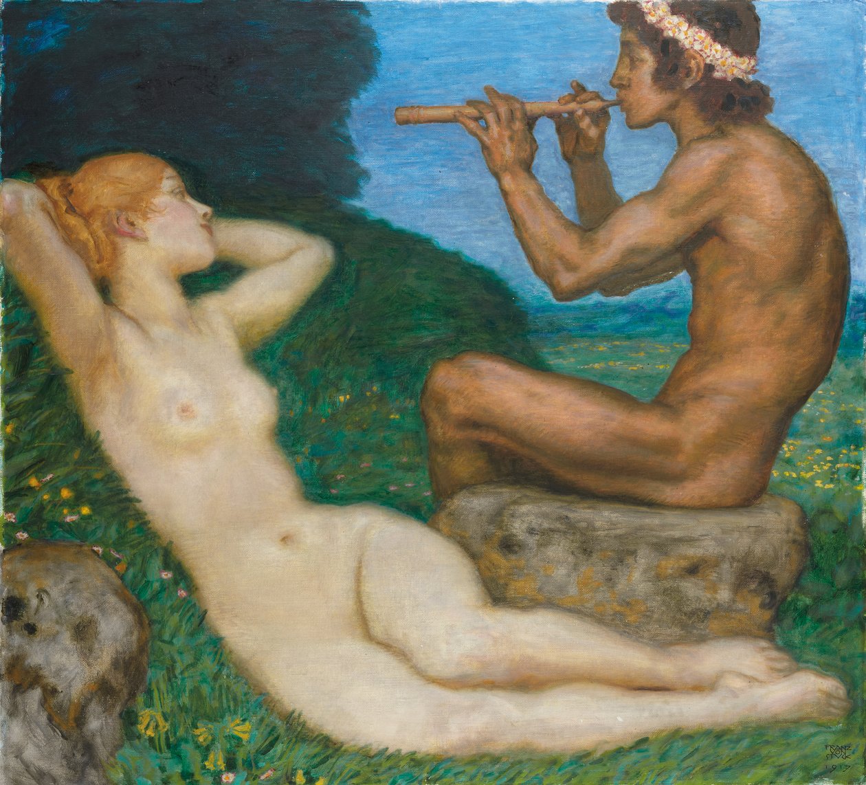 Amour de printemps, 1917 - Franz von Stuck