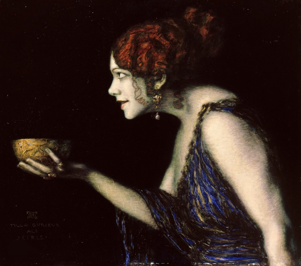 Tilla Durieux 1880-1971 en Circé, vers 1913 - Franz von Stuck