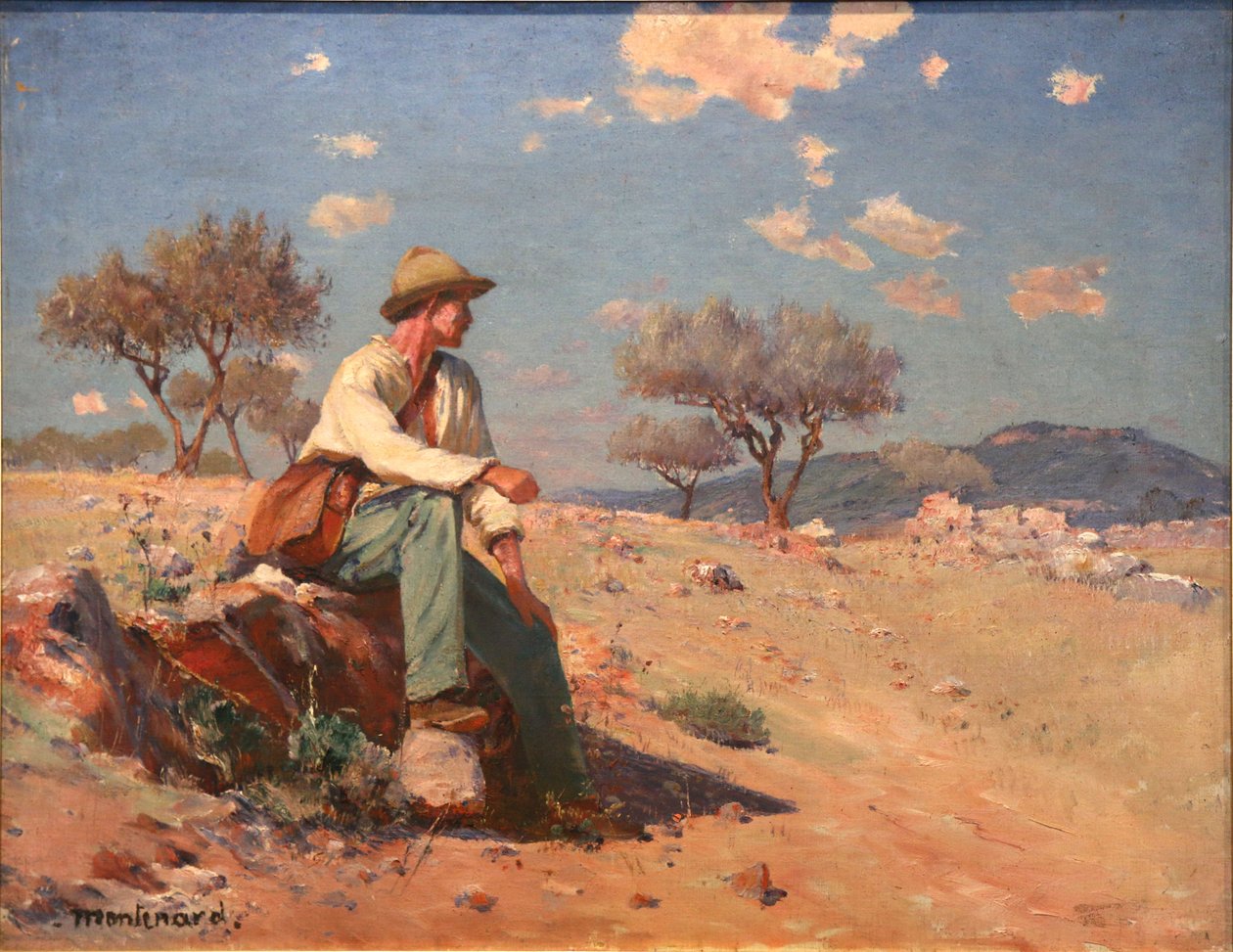 Paysan dans la campagne bessoise - Frederic Montenard