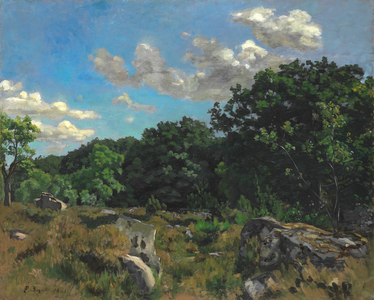 Paysage à Chailly, 1865 - Frédéric Bazille