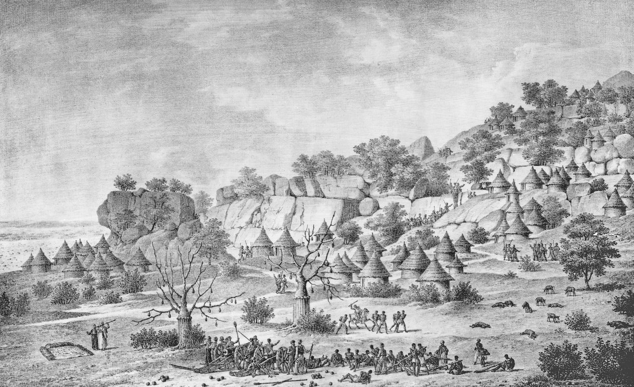 Vue du village au nord d