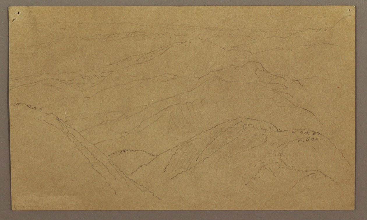 Paysage; Verso - Frederic Edwin Church