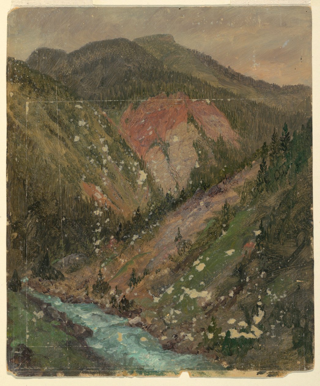 Paysage alpin (Bavière ou Suisse) - Frederic Edwin Church