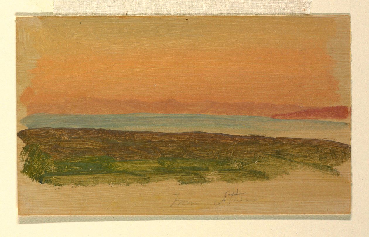 Athènes, vue de la mer - Frederic Edwin Church