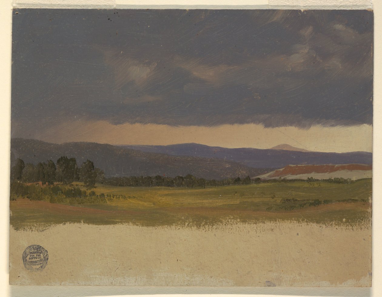 Colline Bleue sous des Nuages Bas - Frederic Edwin Church