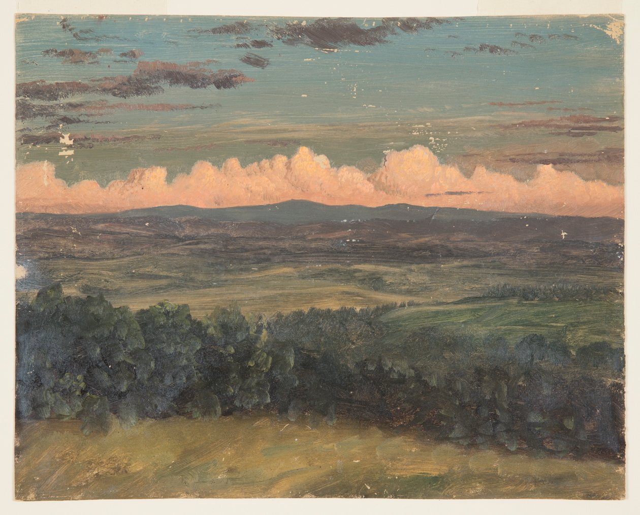 Catskills depuis Hudson, New York - Frederic Edwin Church