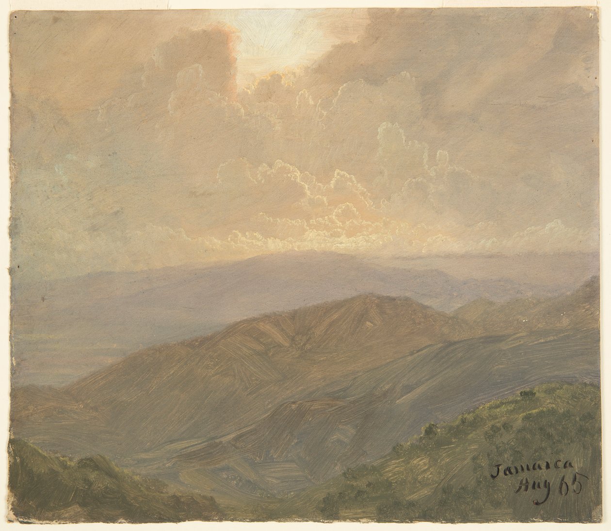 Ciels nuageux, Jamaïque - Frederic Edwin Church