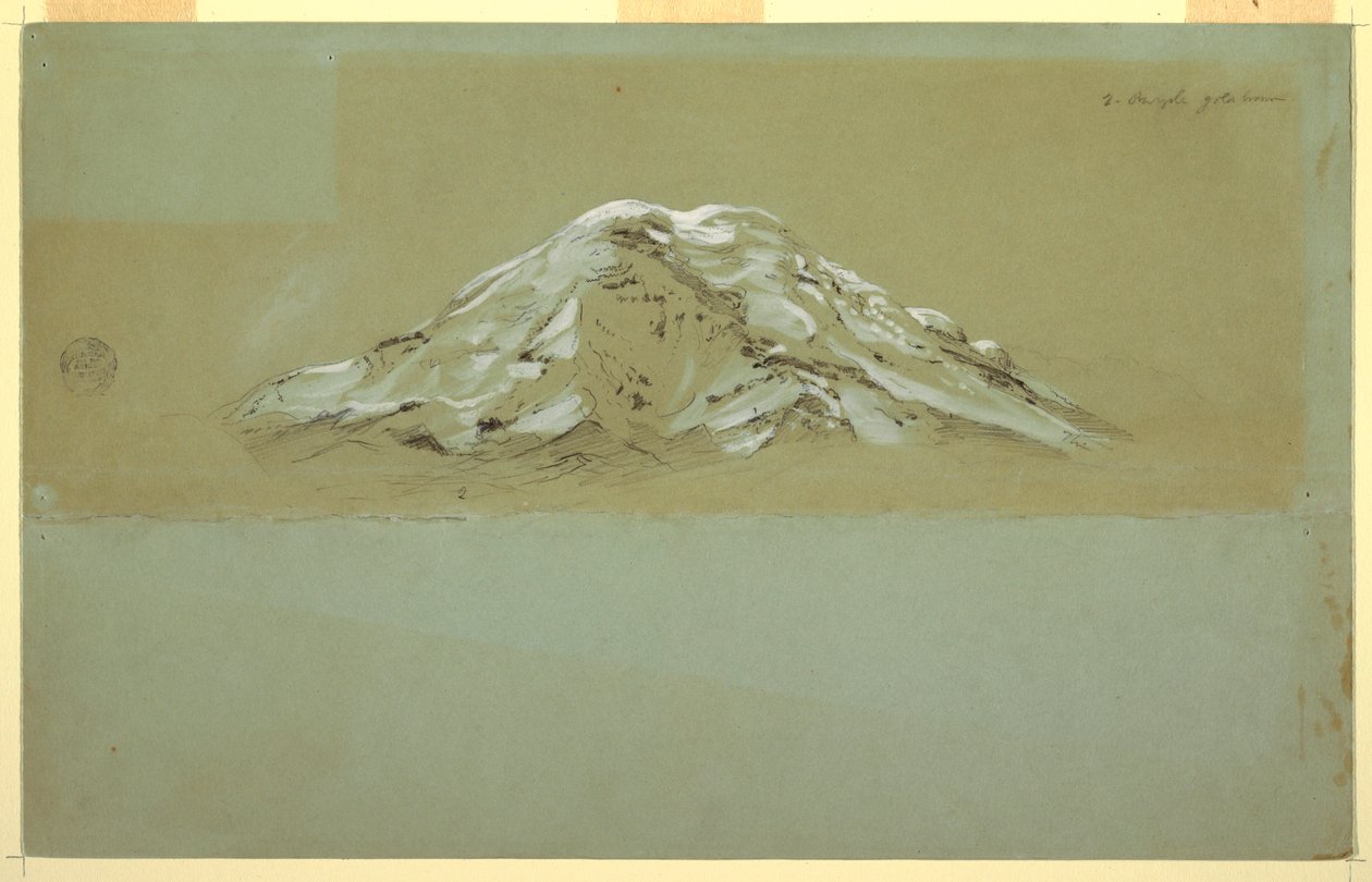 Dessin, Chimborazo, vers 1857 - Frederic Edwin Church