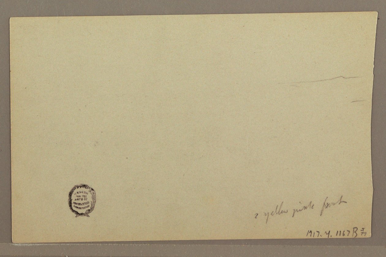 Dessin, étude de nuages, années 1860 - Frederic Edwin Church