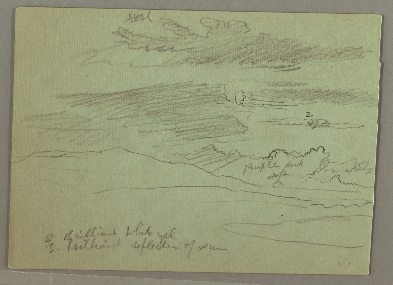 Dessin, Ciel nuageux, 1871 - Frederic Edwin Church