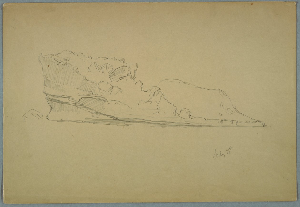 Dessin, iceberg flottant, 15 juillet 1859 - Frederic Edwin Church