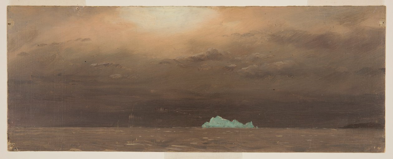 Dessin, iceberg, Terre-Neuve, 1859 - Frederic Edwin Church