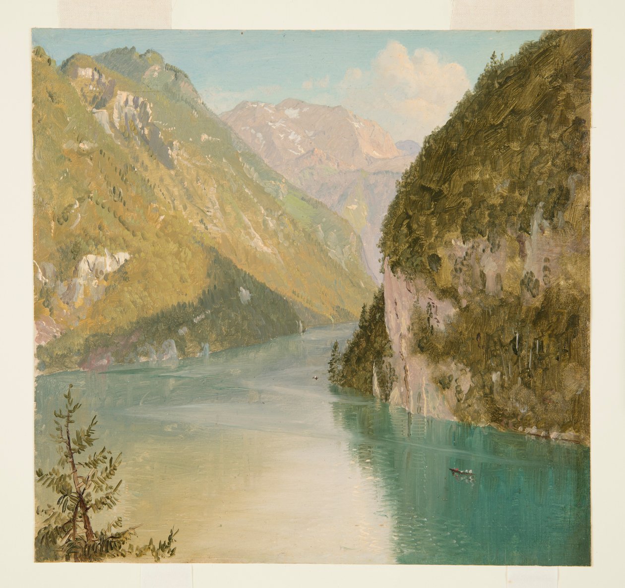 Dessin, Königssee, Bavière, juillet 1868 - Frederic Edwin Church