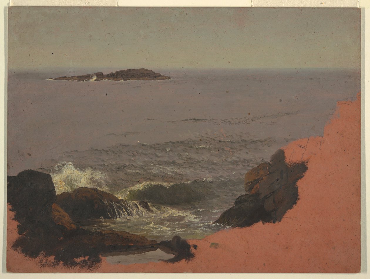 Dessin, côte du Maine, 1845-48 - Frederic Edwin Church