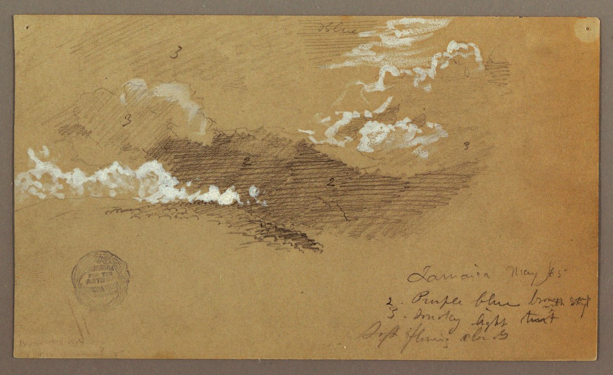 Dessin, ciel, mai 1865 - Frederic Edwin Church