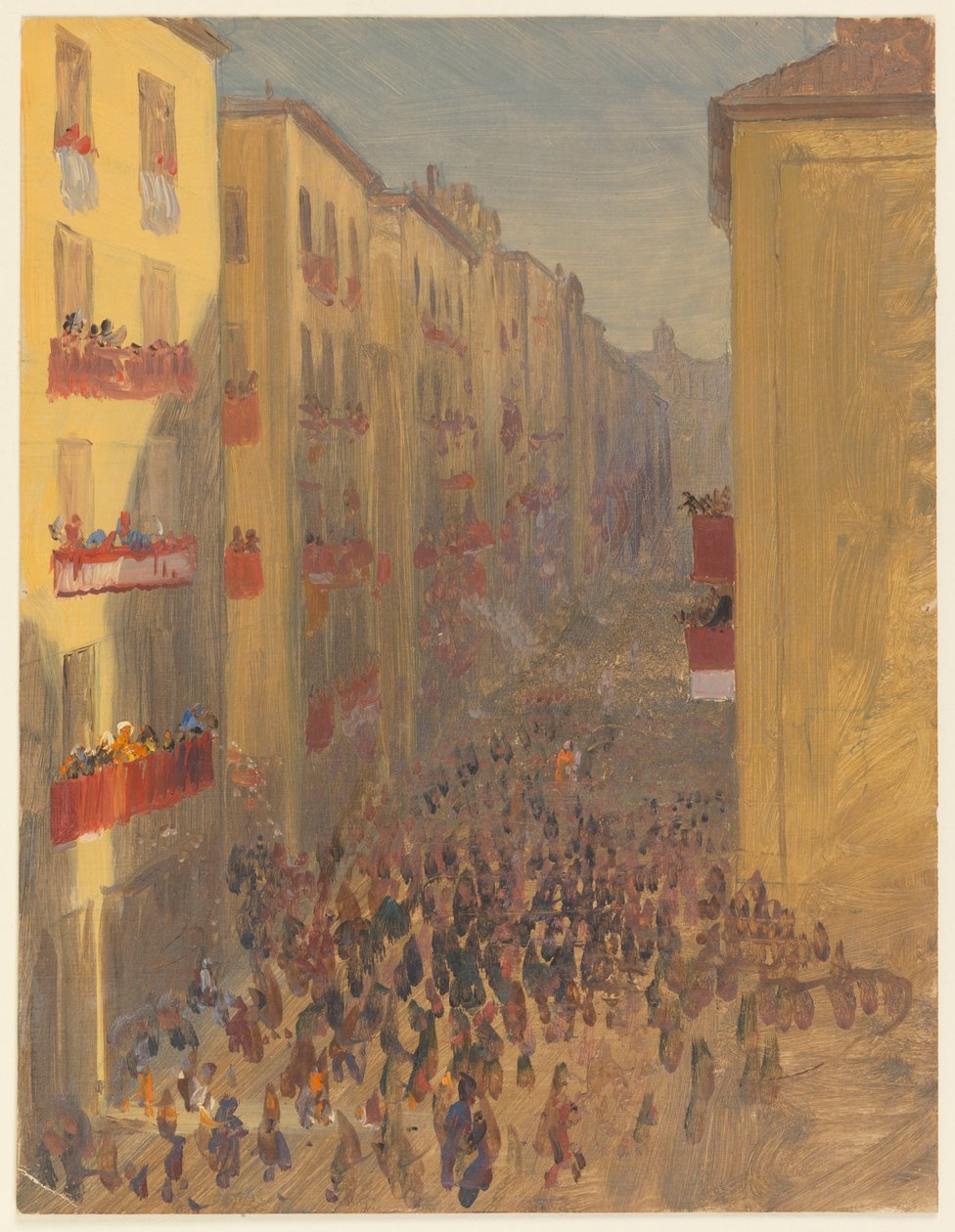 Dessin, Vue de Beyrouth ( ), 1869 - Frederic Edwin Church