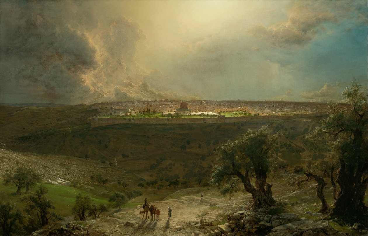 Jérusalem depuis le Mont des Oliviers - Frederic Edwin Church