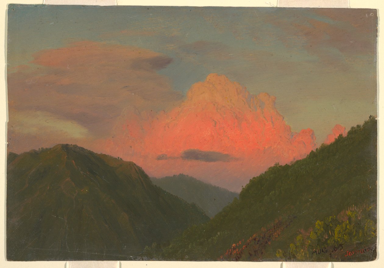 Coucher de soleil sur les collines, Jamaïque, Antilles - Frederic Edwin Church