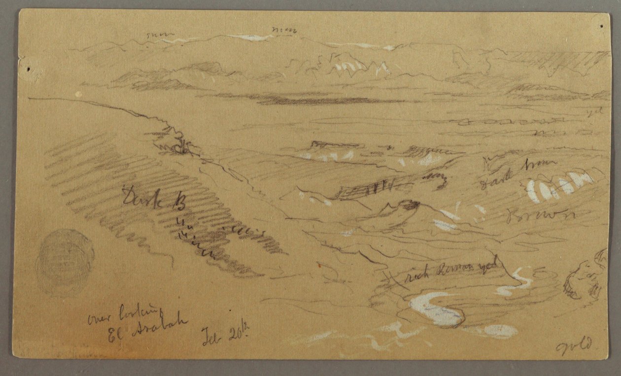 Vue à travers Wady el-Arabah - Frederic Edwin Church