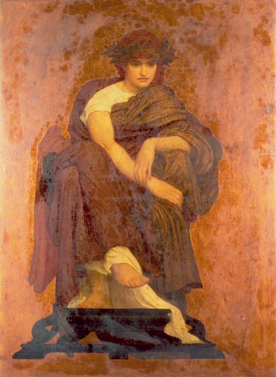 Mnémosyne, la mère des Muses - Frederic Leighton