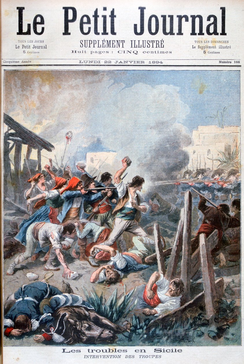 Émeutes en Sicile, 1894 - Frederic Lix