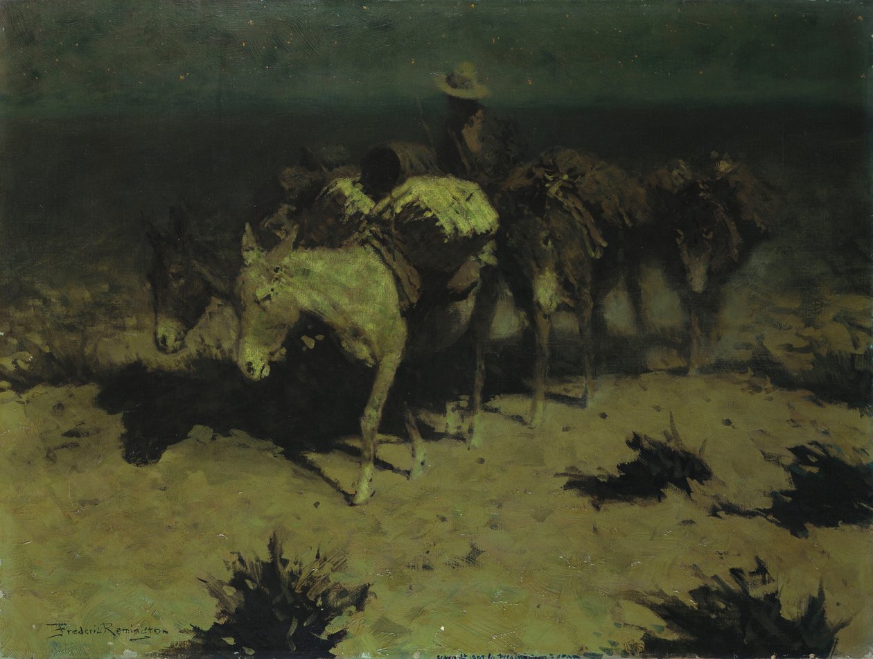 Un train de meute, 1909 - Frederic Remington
