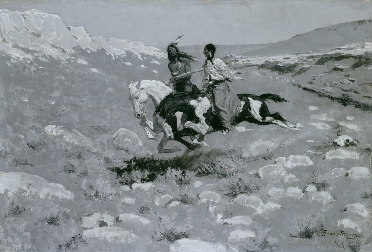 Cérémonie du cheval le plus rapide, vers 1900 - Frederic Remington